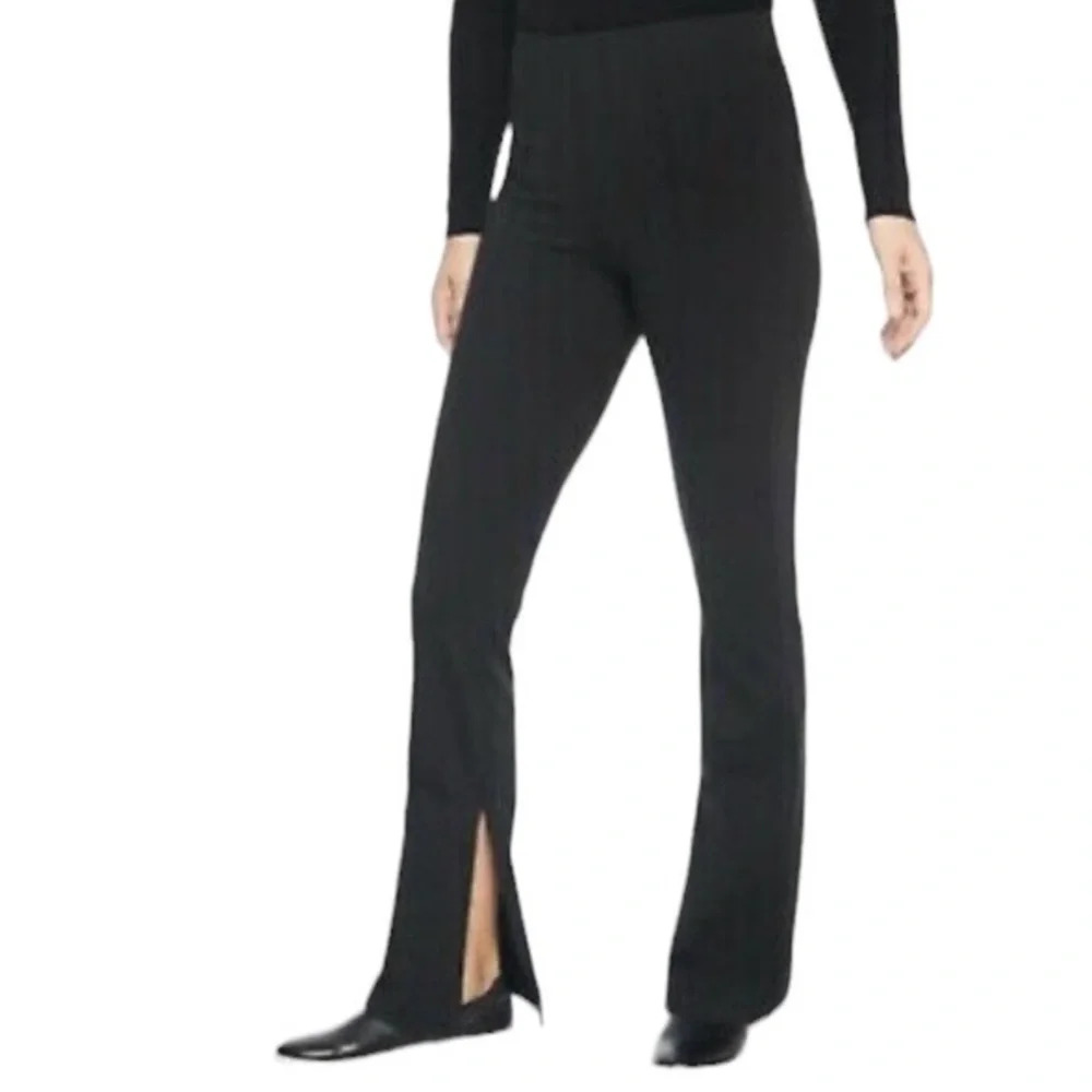 Athleta Greenwich Flare Black High Rise Pant Dress or Athleisure W-421 Sz S